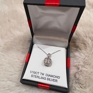 JCP Necklace 1/10 CT TW Diamond sterling silver